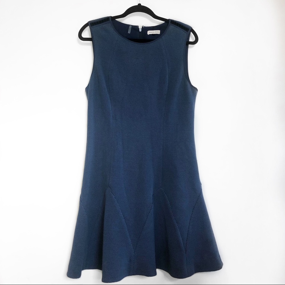 Rebecca Taylor Dot Knit Sleeveless Jacquard Dress